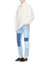 Figure View - Click To Enlarge - VICTORIA, VICTORIA BECKHAM - Funnel neck wool ottoman knit sweater