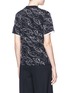 Back View - Click To Enlarge - VICTORIA, VICTORIA BECKHAM - Scribble swan embroidered T-shirt
