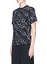 Front View - Click To Enlarge - VICTORIA, VICTORIA BECKHAM - Scribble swan embroidered T-shirt