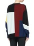 Back View - Click To Enlarge - VICTORIA, VICTORIA BECKHAM - Colourblock wool sweater