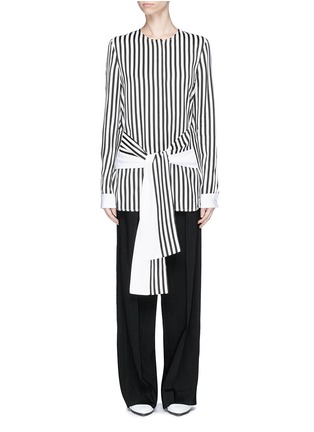 Main View - Click To Enlarge - VICTORIA, VICTORIA BECKHAM - Belted stripe top