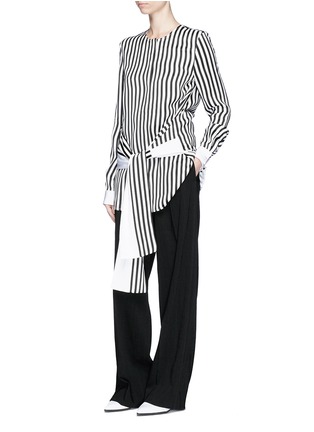Figure View - Click To Enlarge - VICTORIA, VICTORIA BECKHAM - Belted stripe top