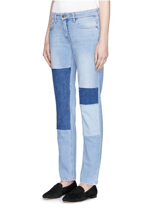 Front View - Click To Enlarge - VICTORIA, VICTORIA BECKHAM - 'Alt' patchwork jeans