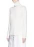 Front View - Click To Enlarge - VICTORIA, VICTORIA BECKHAM - Button back turtleneck rib sweater