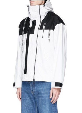 Front View - Click To Enlarge - 72951 - Contrast panel windbreaker jacket
