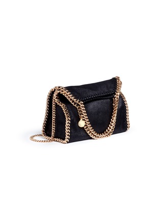 Detail View - Click To Enlarge - STELLA MCCARTNEY - 'Falabella' mini shaggy deer chain tote