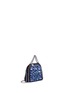 Detail View - Click To Enlarge - STELLA MCCARTNEY - 'Falabella' jewelled shaggy deer tiny crossbody chain tote