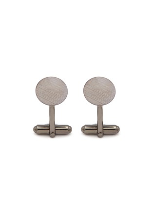 Main View - Click To Enlarge - LANVIN - Brushed disc cufflinks
