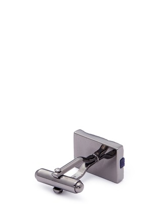 Detail View - Click To Enlarge - LANVIN - Sodalite rectangle cufflinks