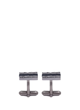 Main View - Click To Enlarge - LANVIN - Sodalite rectangle cufflinks