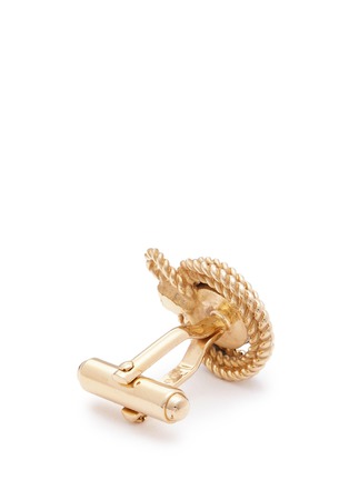 Detail View - Click To Enlarge - LANVIN - Obsidian rope cufflinks