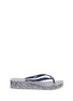 Main View - Click To Enlarge - TORY BURCH - Leopard print wedge flip flops