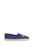 Main View - Click To Enlarge - TORY BURCH - 'Elisa' beaded logo canvas espadrilles