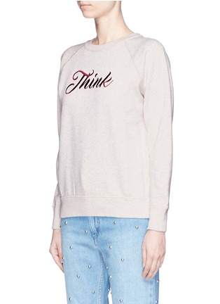 Front View - Click To Enlarge - ISABEL MARANT ÉTOILE - 'Lilly' Think embroidered sweatshirt