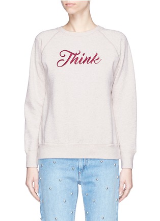Main View - Click To Enlarge - ISABEL MARANT ÉTOILE - 'Lilly' Think embroidered sweatshirt