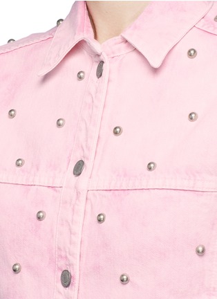 Detail View - Click To Enlarge - ISABEL MARANT ÉTOILE - 'Foften' stud embellished denim jacket