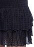 Detail View - Click To Enlarge - ISABEL MARANT ÉTOILE - 'Yoni' smocked waist tiered fil coupé skirt
