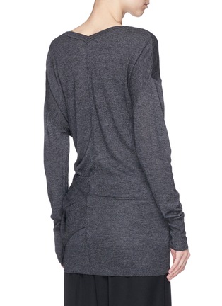 Back View - Click To Enlarge - ISABEL MARANT ÉTOILE - 'Alia' asymmetric drape sweater