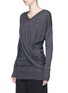 Front View - Click To Enlarge - ISABEL MARANT ÉTOILE - 'Alia' asymmetric drape sweater