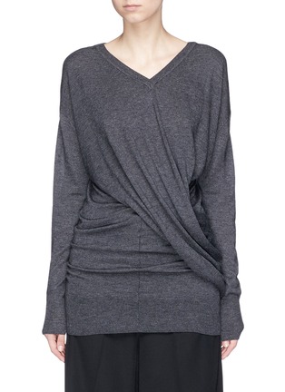 Main View - Click To Enlarge - ISABEL MARANT ÉTOILE - 'Alia' asymmetric drape sweater