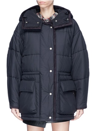 Main View - Click To Enlarge - ISABEL MARANT ÉTOILE - 'Bulle' detachable hood cocoon sleeve oversized puffer jacket