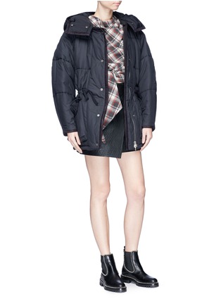 Figure View - Click To Enlarge - ISABEL MARANT ÉTOILE - 'Bulle' detachable hood cocoon sleeve oversized puffer jacket