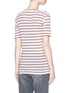 Back View - Click To Enlarge - ISABEL MARANT ÉTOILE - Stripe linen-cotton blend T-shirt