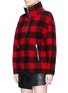 Front View - Click To Enlarge - ISABEL MARANT ÉTOILE - 'Gilas' gingham check oversized bouclé top