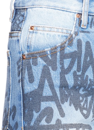 Detail View - Click To Enlarge - ISABEL MARANT ÉTOILE - 'Clayton' graffiti print jeans