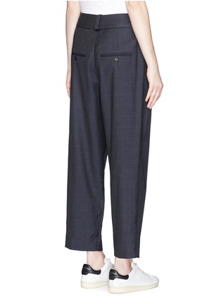 Back View - Click To Enlarge - ISABEL MARANT ÉTOILE - 'Nagano' belted check plaid suiting pants