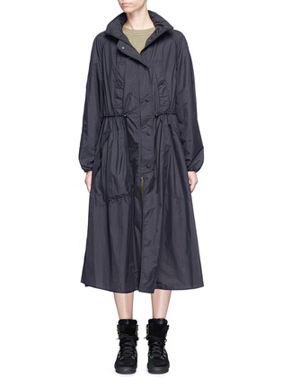 Main View - Click To Enlarge - ISABEL MARANT ÉTOILE - 'Copal' hooded waterproof long windbreaker coat