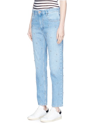 Front View - Click To Enlarge - ISABEL MARANT ÉTOILE - 'Califfy' stud embellished girlfriend jeans