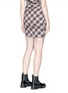 Back View - Click To Enlarge - ISABEL MARANT ÉTOILE - 'Placid' tie waist check plaid flannel mini skirt