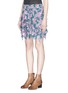 Front View - Click To Enlarge - ISABEL MARANT ÉTOILE - 'Jocky' floral print tiered ruffle crepe skirt