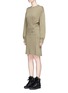 Front View - Click To Enlarge - ISABEL MARANT ÉTOILE - 'Fanley' wrap effect sweatshirt dress