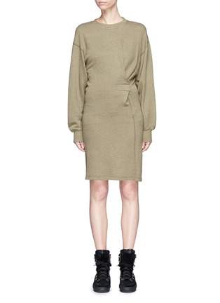 Main View - Click To Enlarge - ISABEL MARANT ÉTOILE - 'Fanley' wrap effect sweatshirt dress