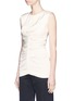Front View - Click To Enlarge - ISABEL MARANT - 'Ezer' ruched satin sleeveless top