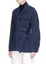 Front View - Click To Enlarge - ISABEL MARANT - 'Pleyal' belted oversized denim jacket