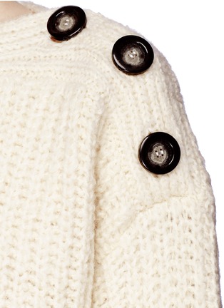 Detail View - Click To Enlarge - ISABEL MARANT - 'Free' oversized button shoulder sweater