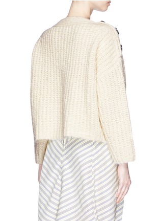 Back View - Click To Enlarge - ISABEL MARANT - 'Free' oversized button shoulder sweater