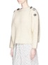 Front View - Click To Enlarge - ISABEL MARANT - 'Free' oversized button shoulder sweater