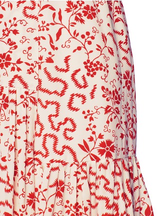 Detail View - Click To Enlarge - ISABEL MARANT - 'Grifol' floral print silk wrap skirt