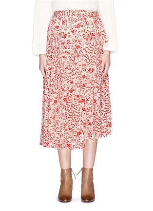 Main View - Click To Enlarge - ISABEL MARANT - 'Grifol' floral print silk wrap skirt