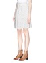 Front View - Click To Enlarge - ISABEL MARANT - 'Velma' stripe high waist skirt