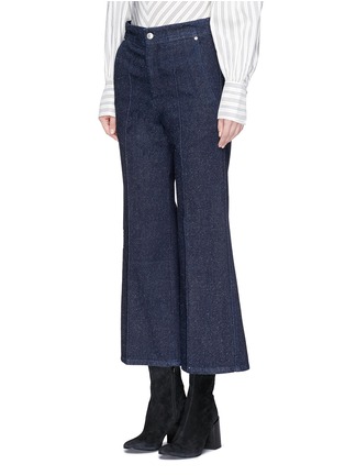 Front View - Click To Enlarge - ISABEL MARANT - 'Parsley' denim culottes