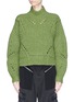 Main View - Click To Enlarge - ISABEL MARANT - 'Farrah' oversized openwork knit turtleneck sweater