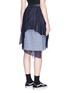 Back View - Click To Enlarge - 72951 - Pleated overlay gingham check skirt