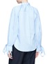 Back View - Click To Enlarge - 72951 - Sash cuff pleated shirt