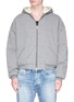 Main View - Click To Enlarge - FEAR OF GOD - Faux fur lined zip hoodie