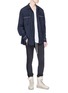 Figure View - Click To Enlarge - FEAR OF GOD - Contrast piping oversized twill shirt